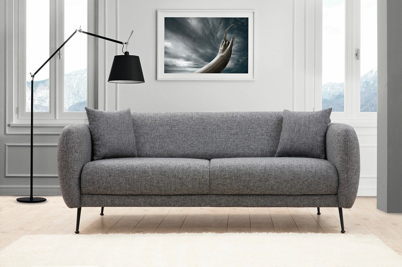 Divan-krevat treshe, ngjyrë gri, Atelier del Sofa, Sevilla