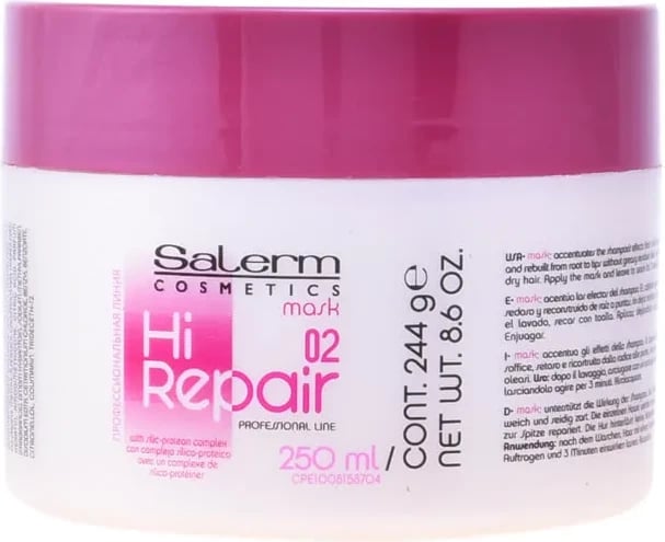Maskë flokësh Salerm Cosmetics Hi Repair 02 unisex 250ml