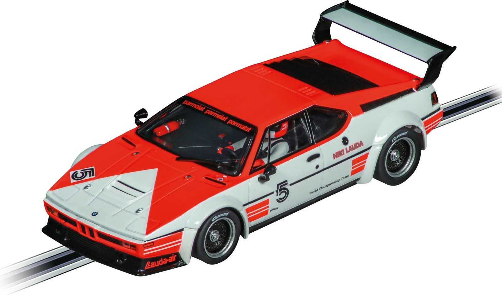 Makine lodër Carrera BMW M1 Procar Niki Lauda No.5, Digital 132, shumëngjyrëshe