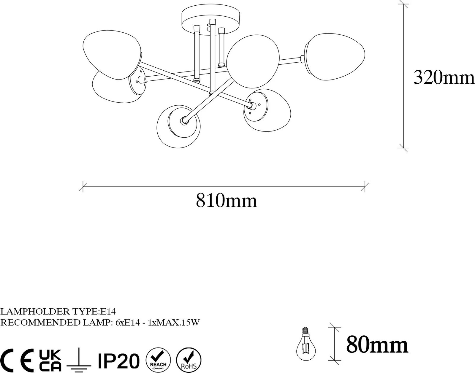 Llambadar vintage Opviq, Camflo - 10390