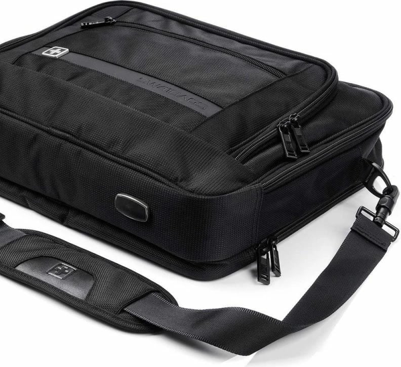 Çantë shpine Swissbags unisex, e zezë