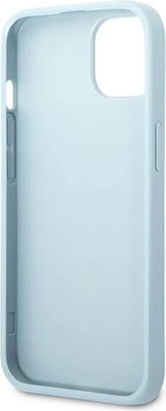 Mbështjellës Guess Saffiano 4G Small Metal Logo për iPhone 13 6.1", kaltër