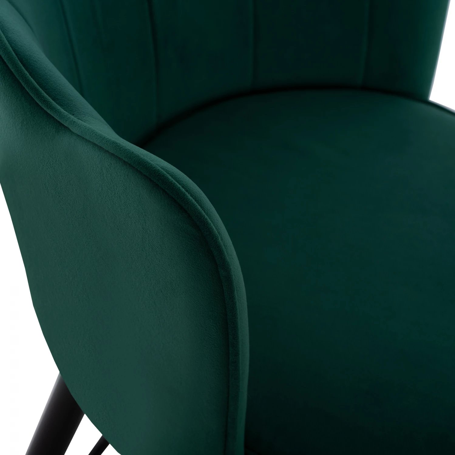 Karrige për bar mesatare, FH8736.03, kadife e gjelbër, kornizë metalike, 50x50x90 cm., set prej 2 copë