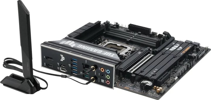 Pllakë amë Asus TUF GAMING B860M-PLUS WIFI, LGA1851, DDR5, mATX, e zezë