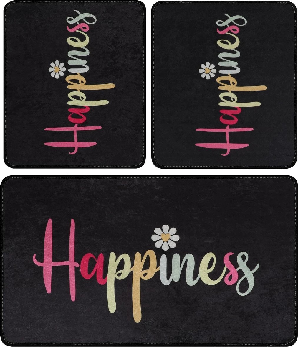 Set tapetash për banjo, 3 copë, Mijölnir Happiness Djt