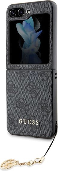 Mbështjellës Guess 4G Charms për Samsung Galaxy Z Flip 5, Gri