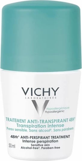 Deodorant roll-on unisex Vichy 48 orë Anti Perspirant, 50ml