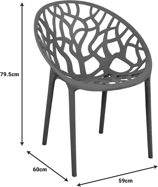 Karrige me krahë Daren, ngjyrë kapuçino, 59x60x79.5cm