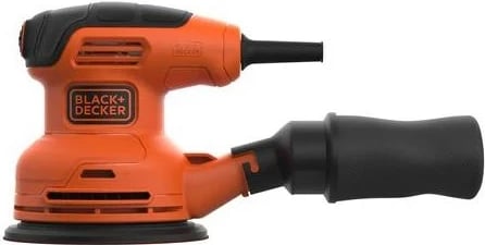 Lëmues orbital BLACK+DECKER BEW210, 14000 RPM, Portokalli, Zi