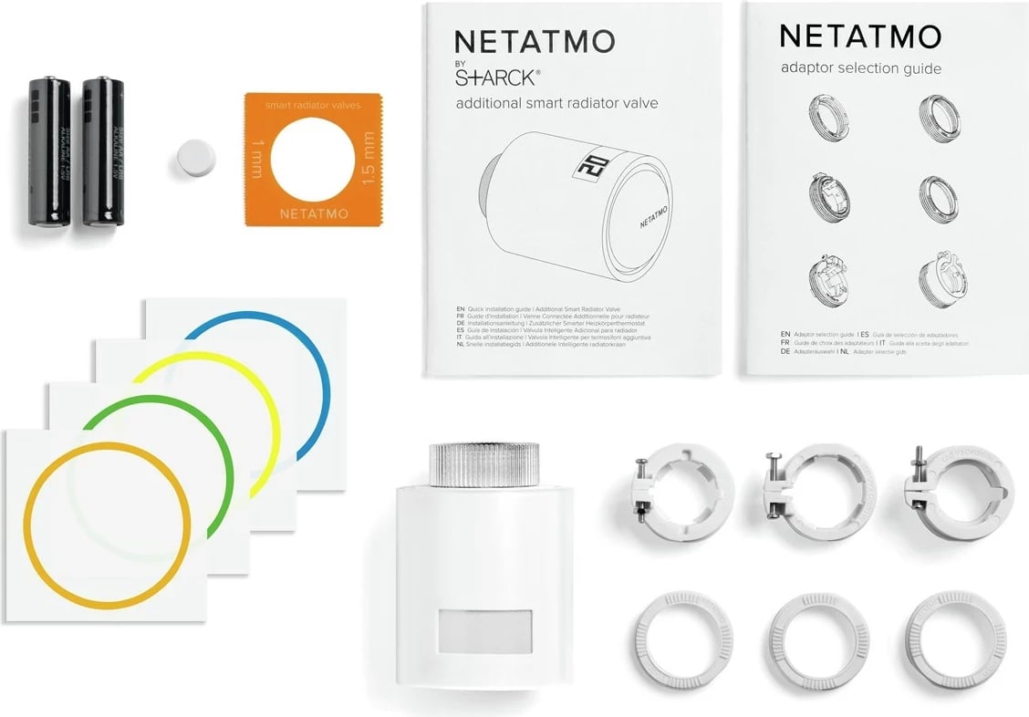 Valvulë radiatorike e mençur Netatmo NAV-EN, Bardhë