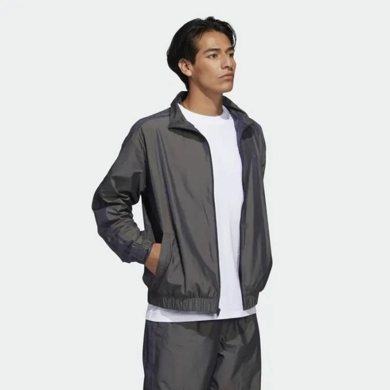 Xhaketë për meshkuj adidas Originals Superfire TK JK M HC2189, ngjyrë gri