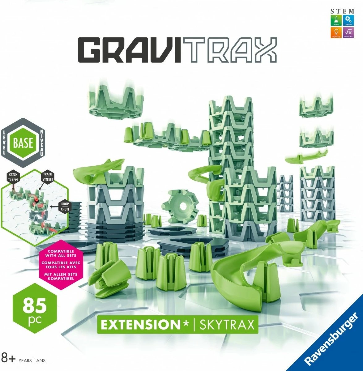 Set ndërtimi GraviTrax Skytrax, Ravensburger, 85 pjesë, shtesë