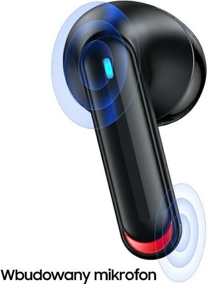 Kufje TWS USAMS NX10 Series, Bluetooth 5.2, mikrofon i dyfishtë, e zezë