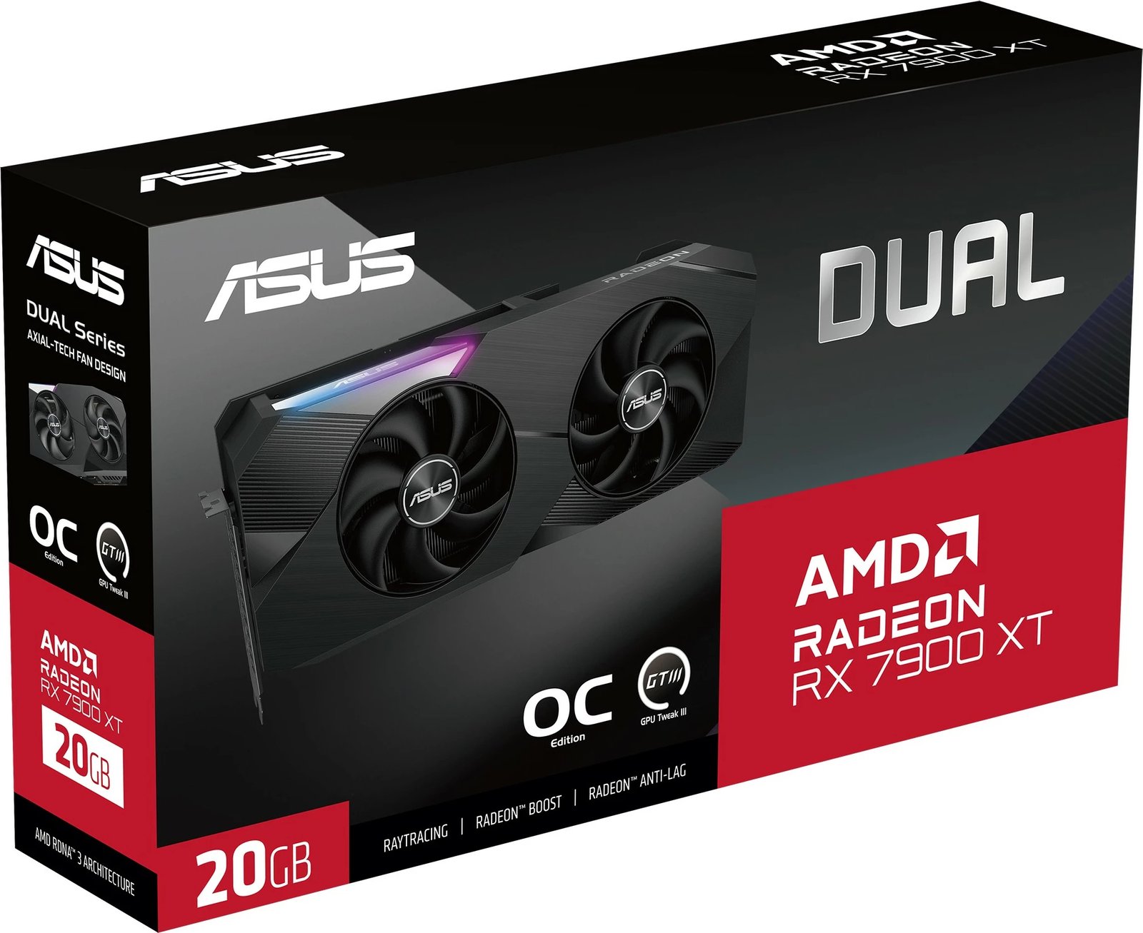 Kartelë grafike ASUS Dual Radeon RX 7900 XT OC Edition, 20 GB, GDDR6, PCI Express 4.0 Kartelë grafike ASUS Dual Radeon RX 7900 XT OC Edition, 20 GB, GDDR6, PCI Express 4.0