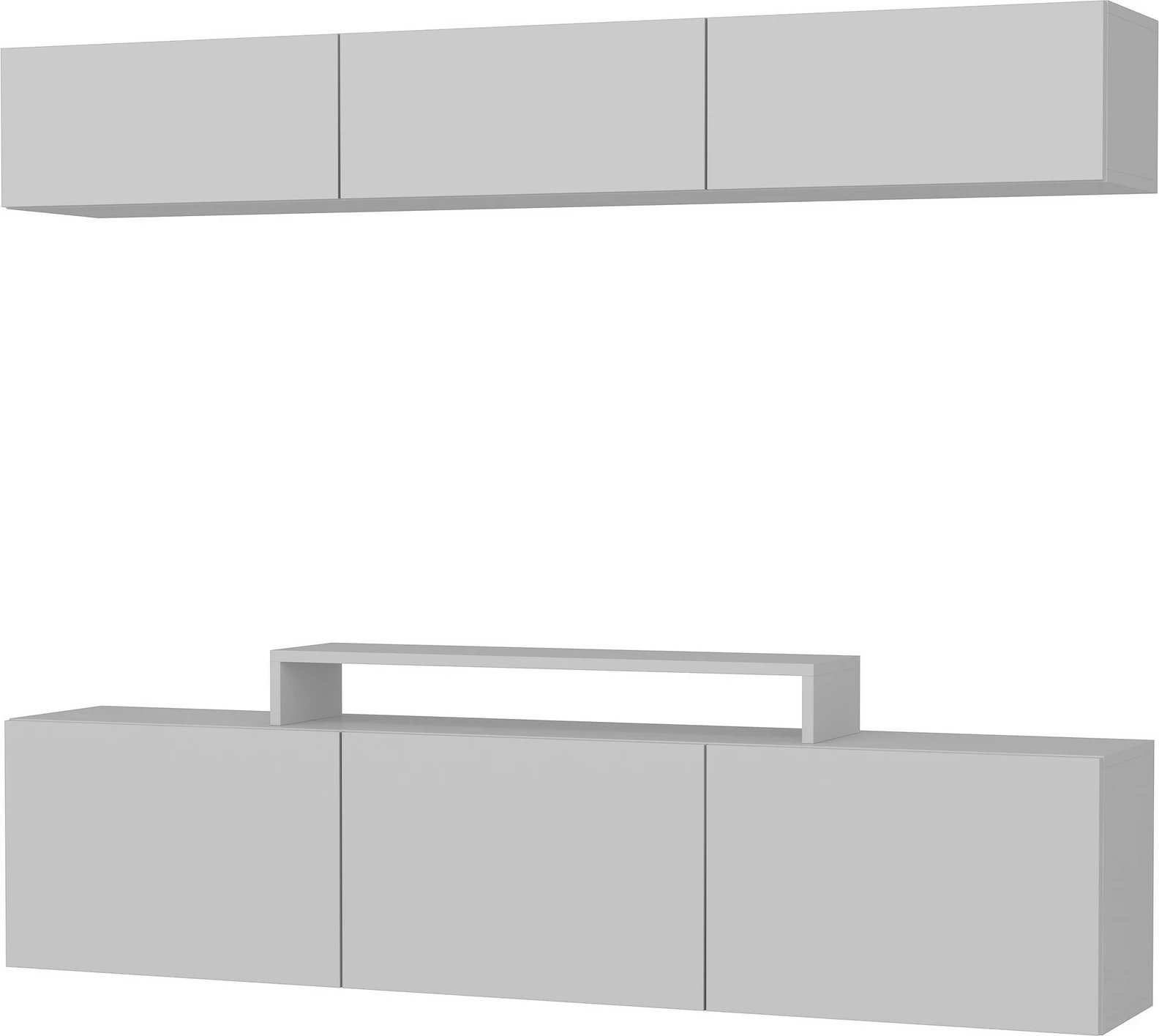 Komodë TV Hanah Home, Line, e bardhë