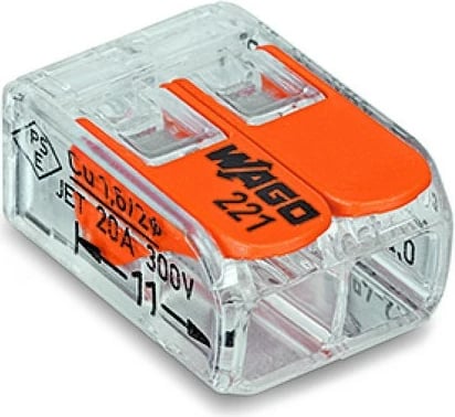 Lidhës elektrik WAGO 221, 2x4mm, 100 copë