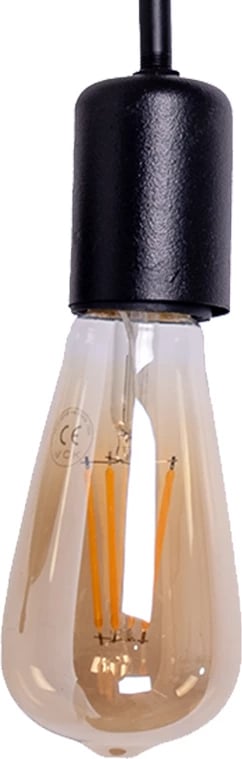 Llambë muri Habni, metal i zi, 20x20x25cm