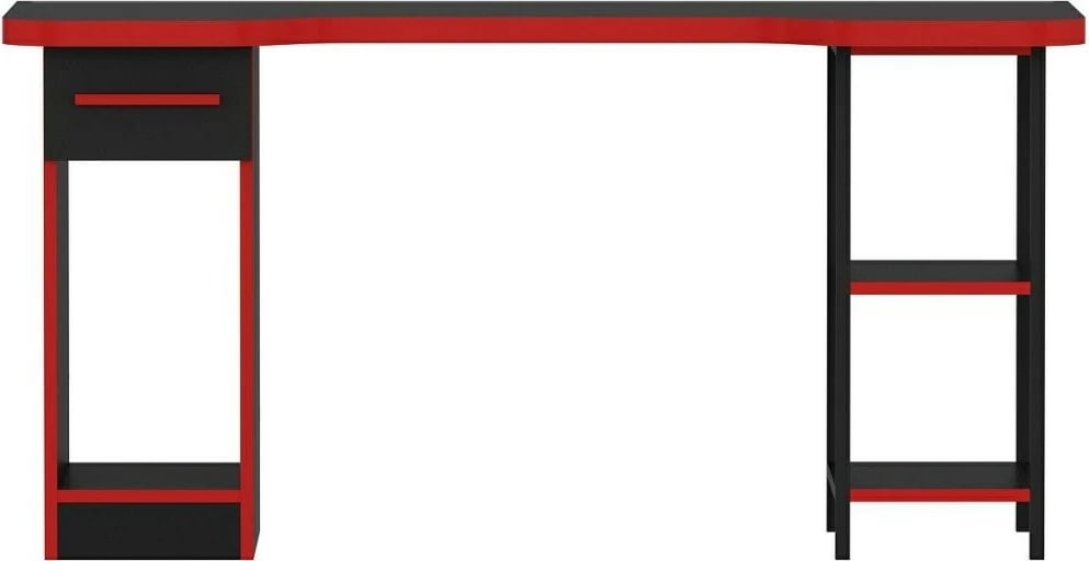 Tavolinë gaming Skye Decor, Phoenix 6, e zezë-kuqe