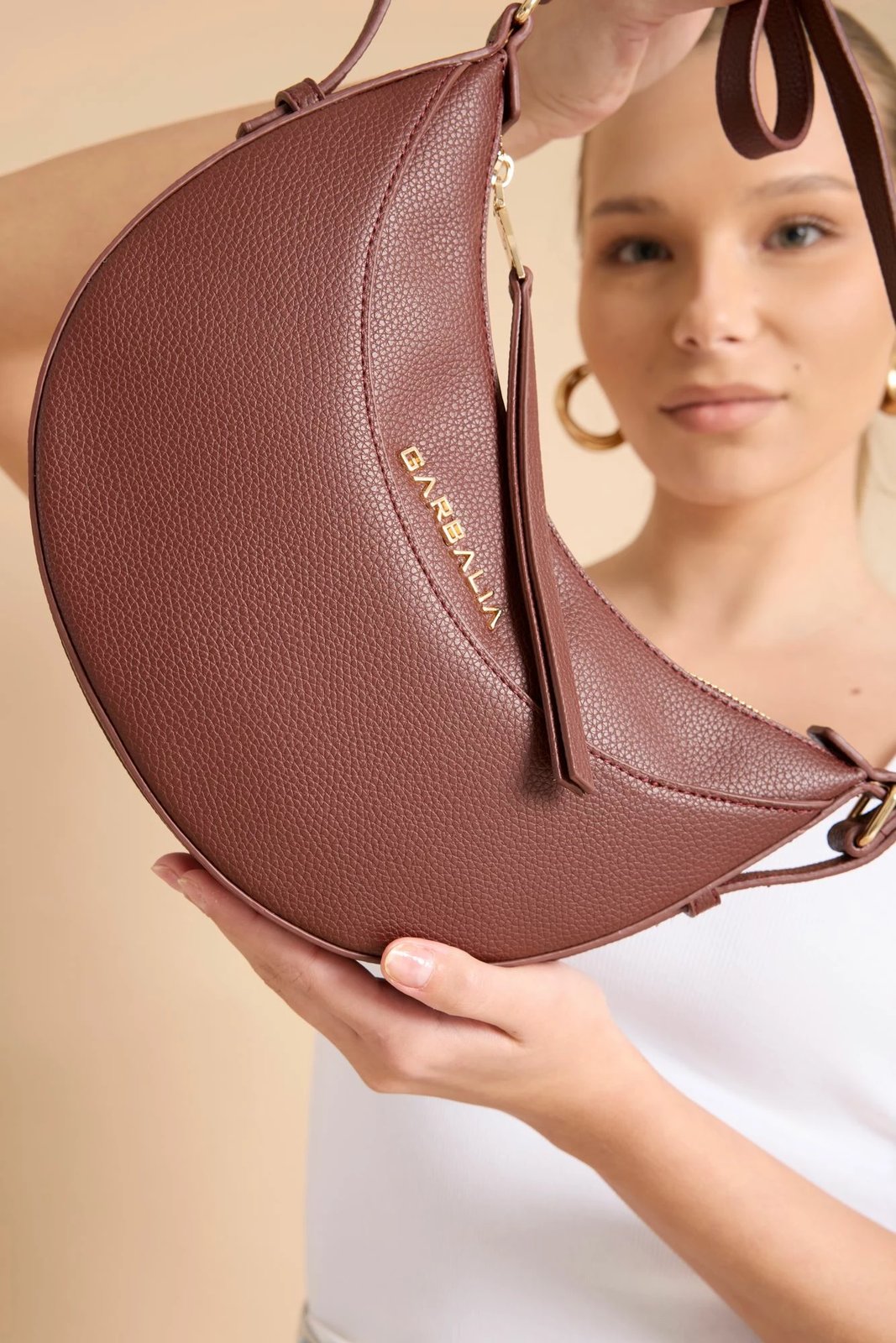 Çantë krahu Zoozie Bags, Santorini, ngjyrë burgundy