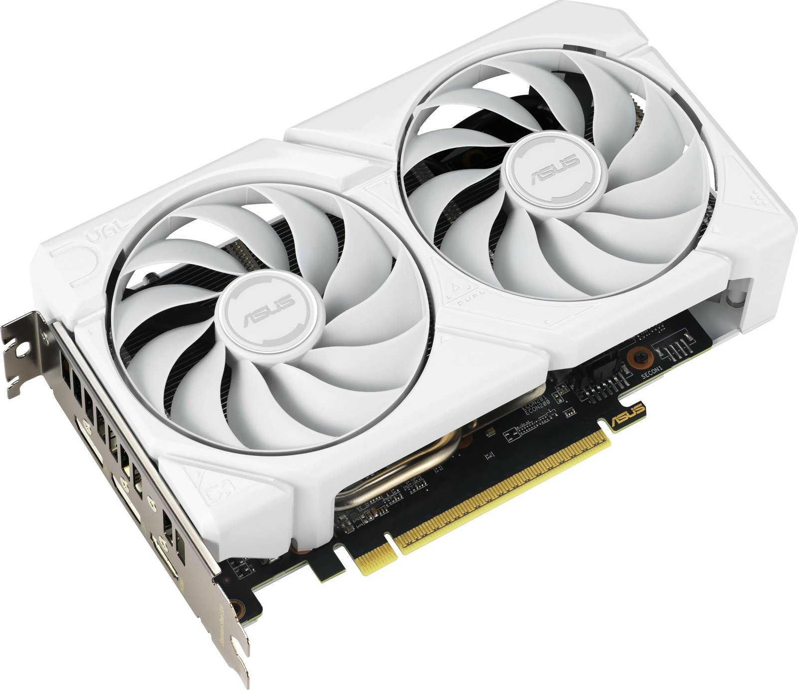 Kartelë grafike ASUS RX 9060 XT DUAL 16GB GDDR6 e bardhë