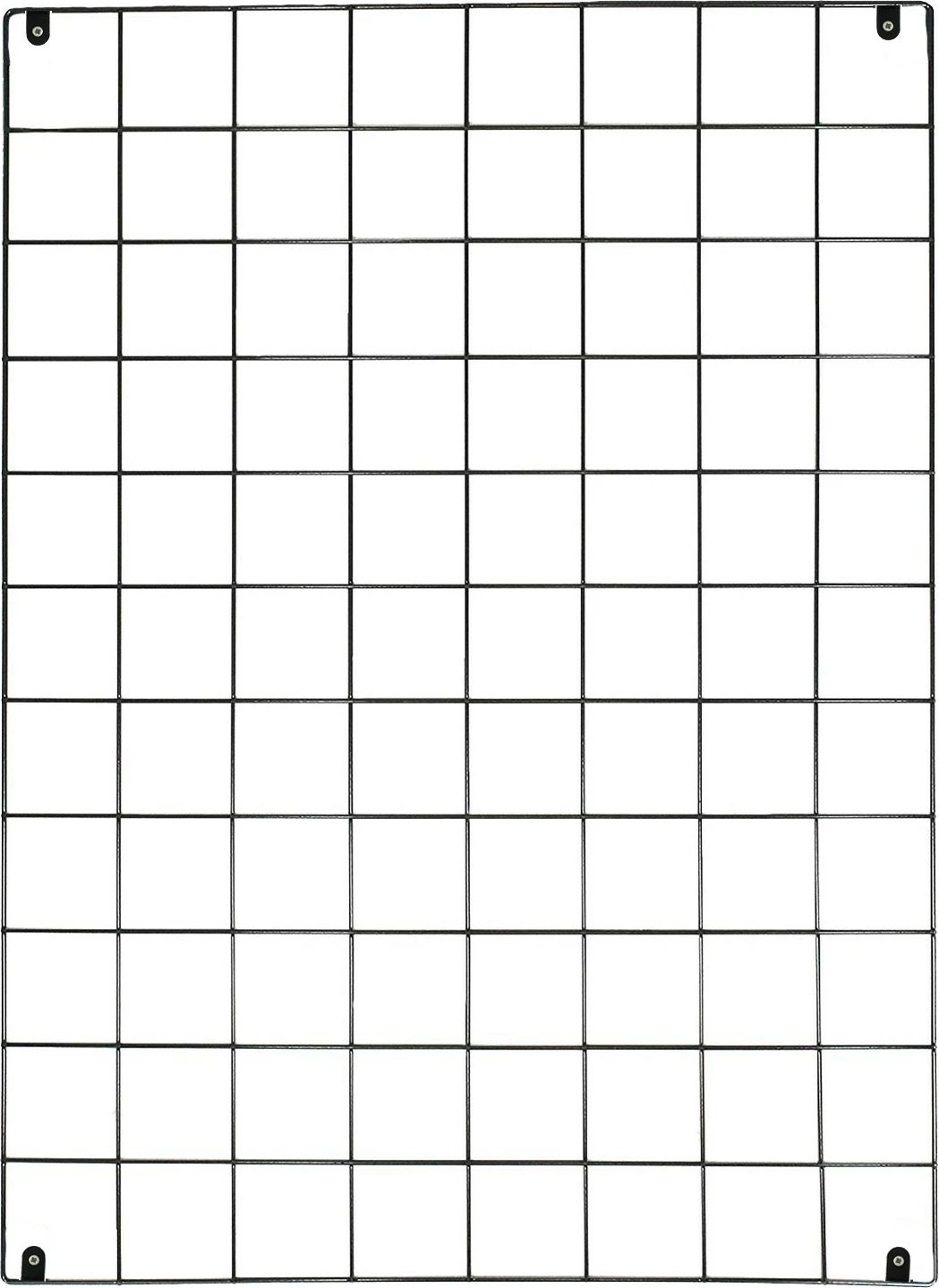 Aksesor dekorativ metalik për mur Wallity, WR002, i zi, 50x70x3cm