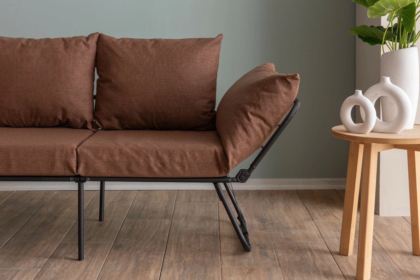Divan-krevat dy ulëshe, ngjyrë kafe e çelët, Viper 2-Seater