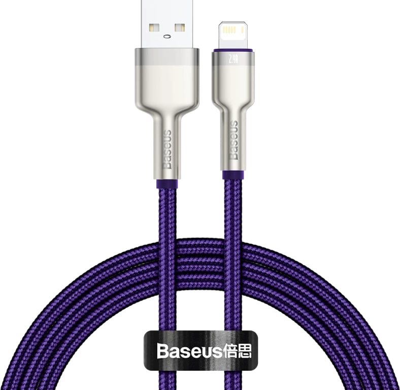 Kabllo USB në Lightning Baseus CALJK-A05, 1m, vjollcë