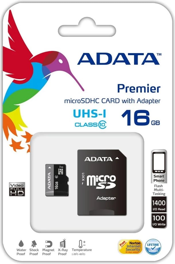 MicroSD Adata UHS-I U1, 16GB