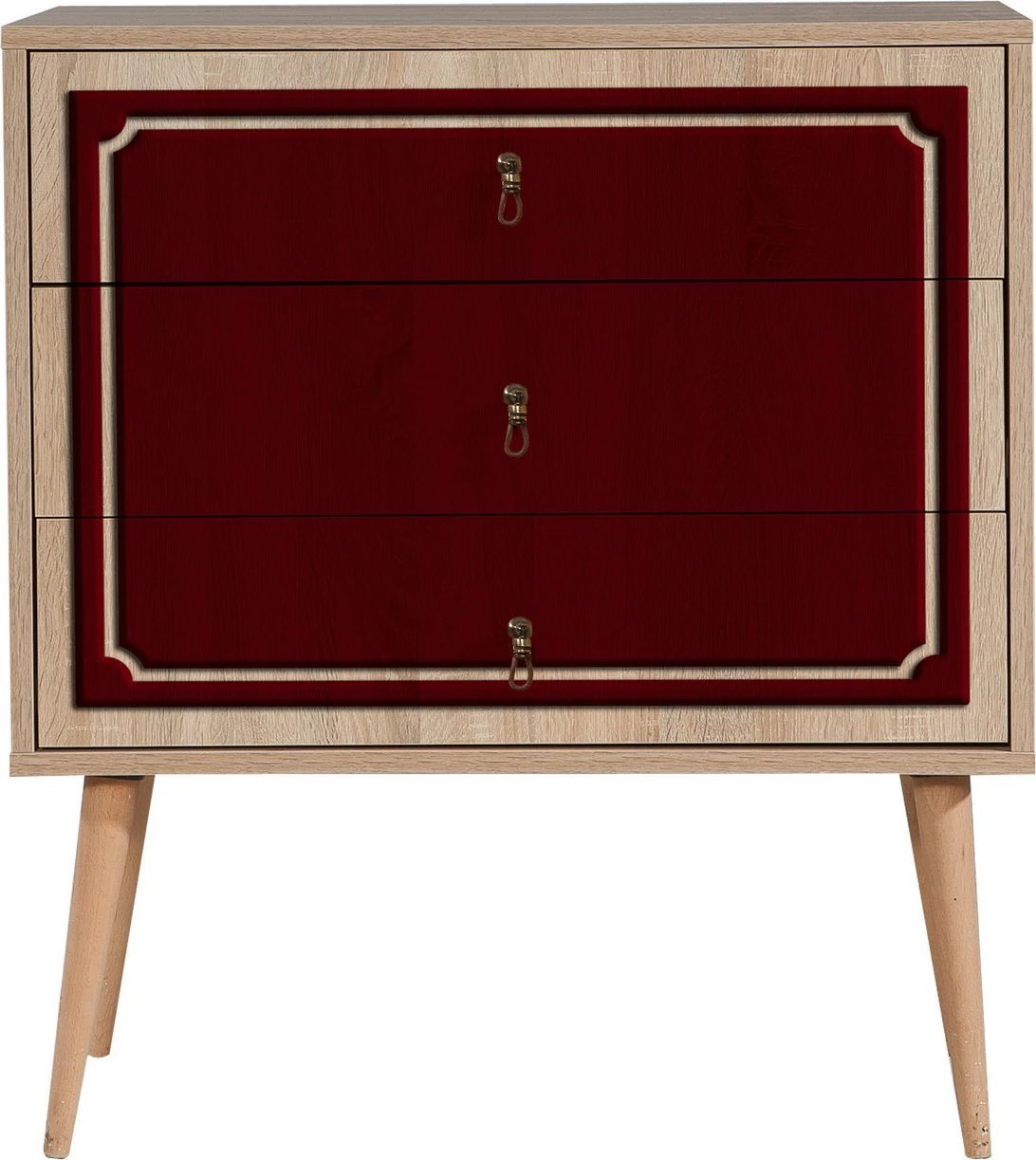 Komodë Skye Decor, Trio - 621, ngjyrë lisi Sonoma