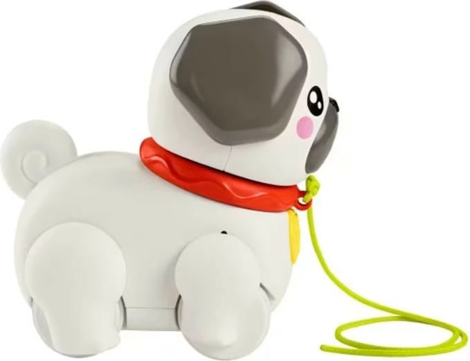 Figurinë tërheqëse Fisher Price Pets Spacerowy Mopsik HTW94, plastikë, kafe/krem