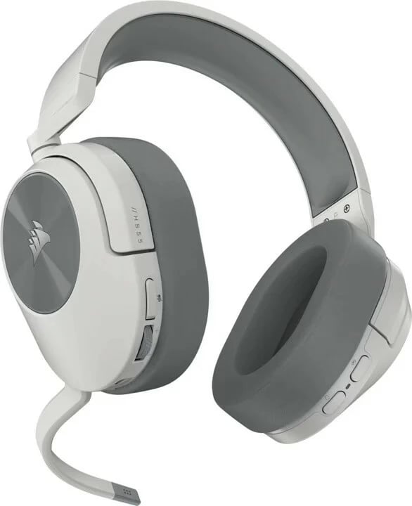 Kufje wireless Corsair HS55, gaming, mikrofon, Bluetooth, e bardhë