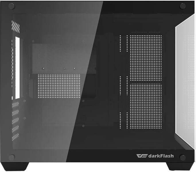 Kasë Darkflash C285MP, midi tower, për mATX/ITX, xham i temperuar, e zezë