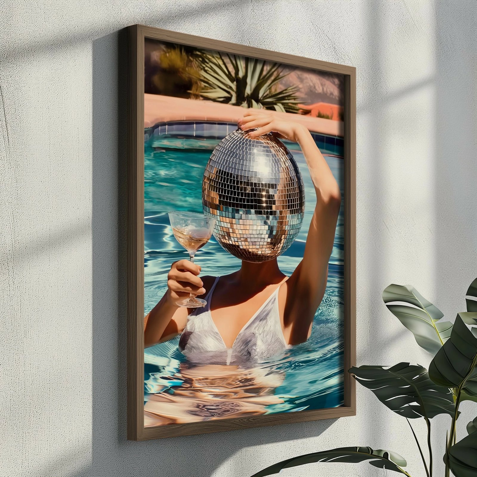 Pikturë dekorative me kornizë MDF, shumëngjyrëshe, Wallity, GE107-L