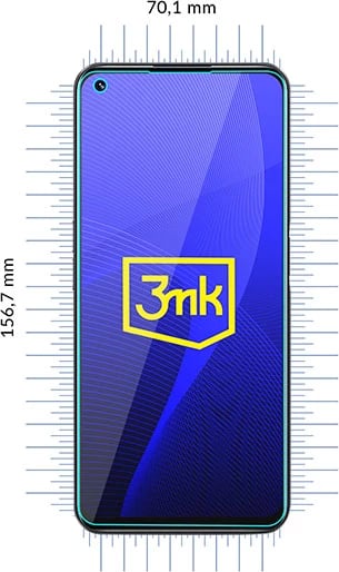 Mbrojtës ekrani FlexibleGlass 3mk Protection për Realme 9 Pro+, hibrid xhami-folie