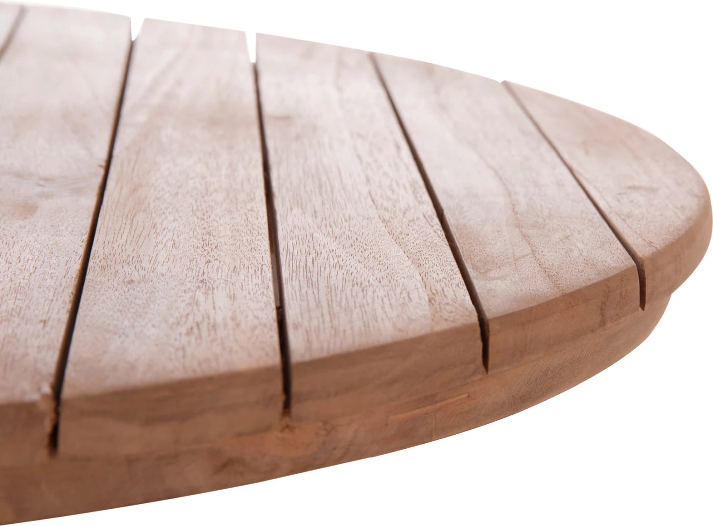 Sipërfaqe tavoline rrumbullake, dru tik natyral, Φ70x4cm