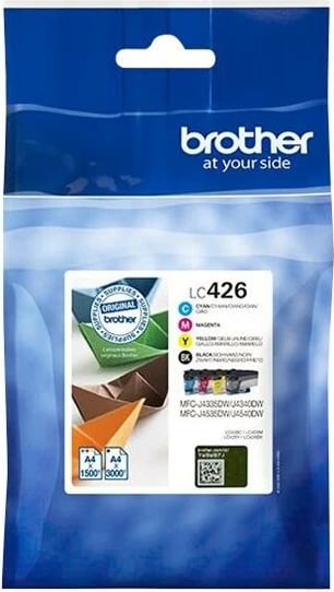 Kartush boje, Brother LC-426VAL, rezistent ndaj zbehjes, ngjyra BK/C/M/Y, paketë 4 copë