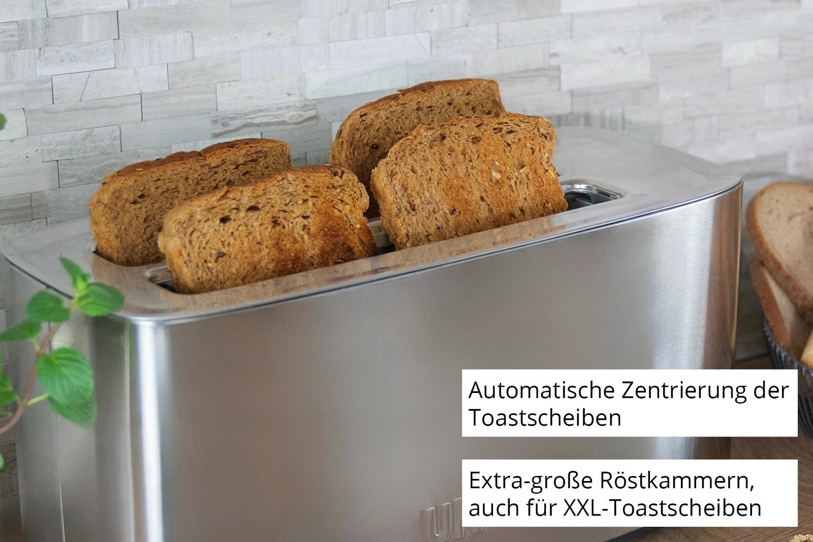 Toaster UNOLD Tom 38266, 4 feta, Inox, 1200 W, E zezë