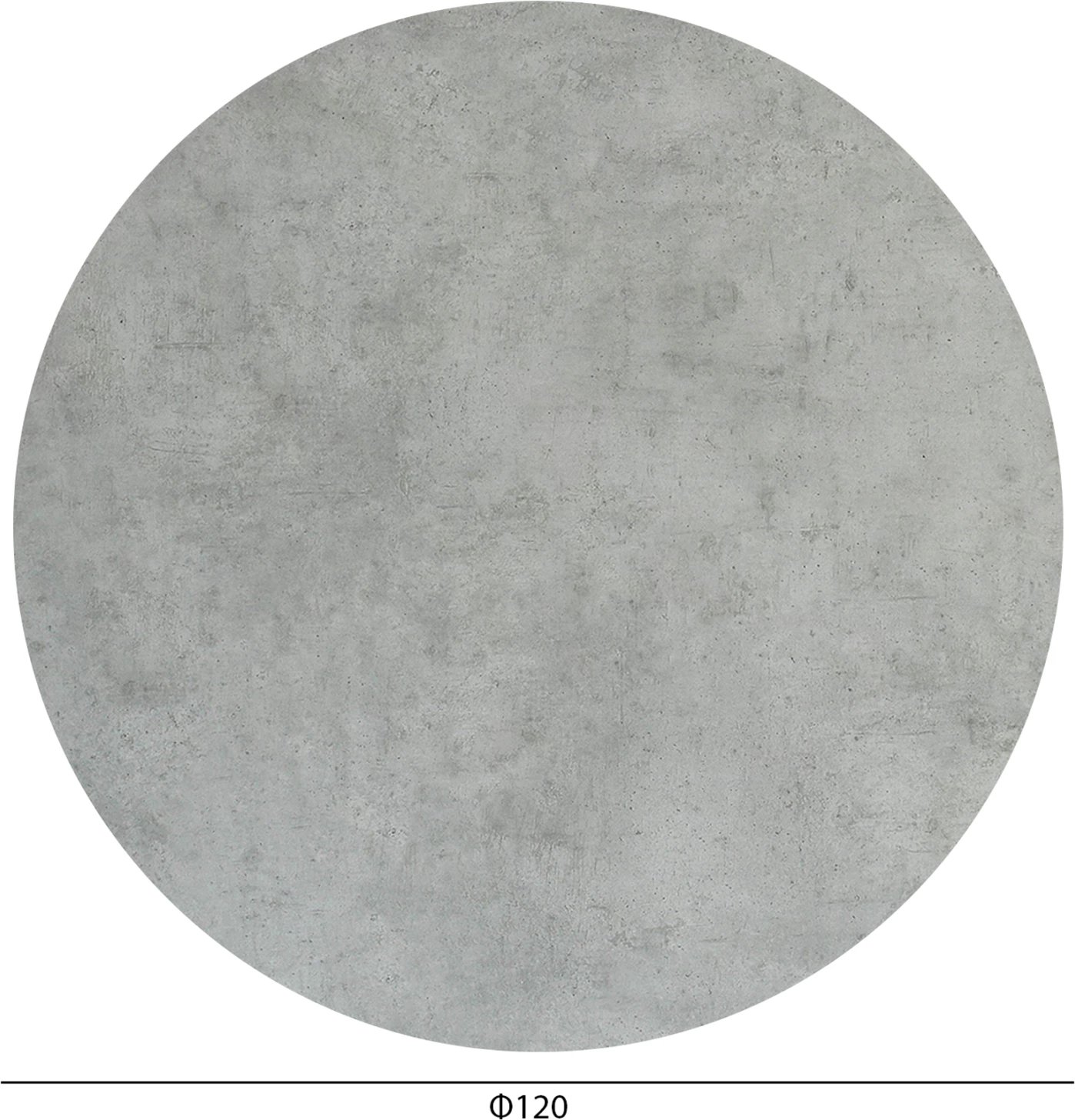 Sipërfaqe tavoline rrethore HPL, ngjyrë çimento, FH6351.32, 120cm