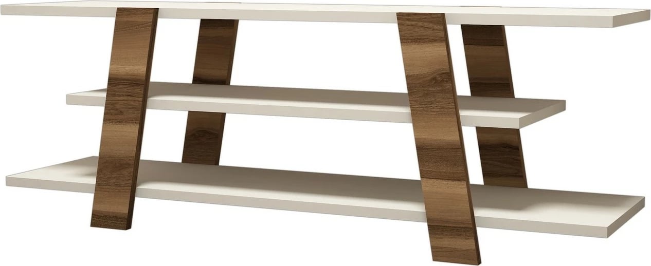 Komodë TV Hanah Home, ngjyrë lisi dhe krem, Flower