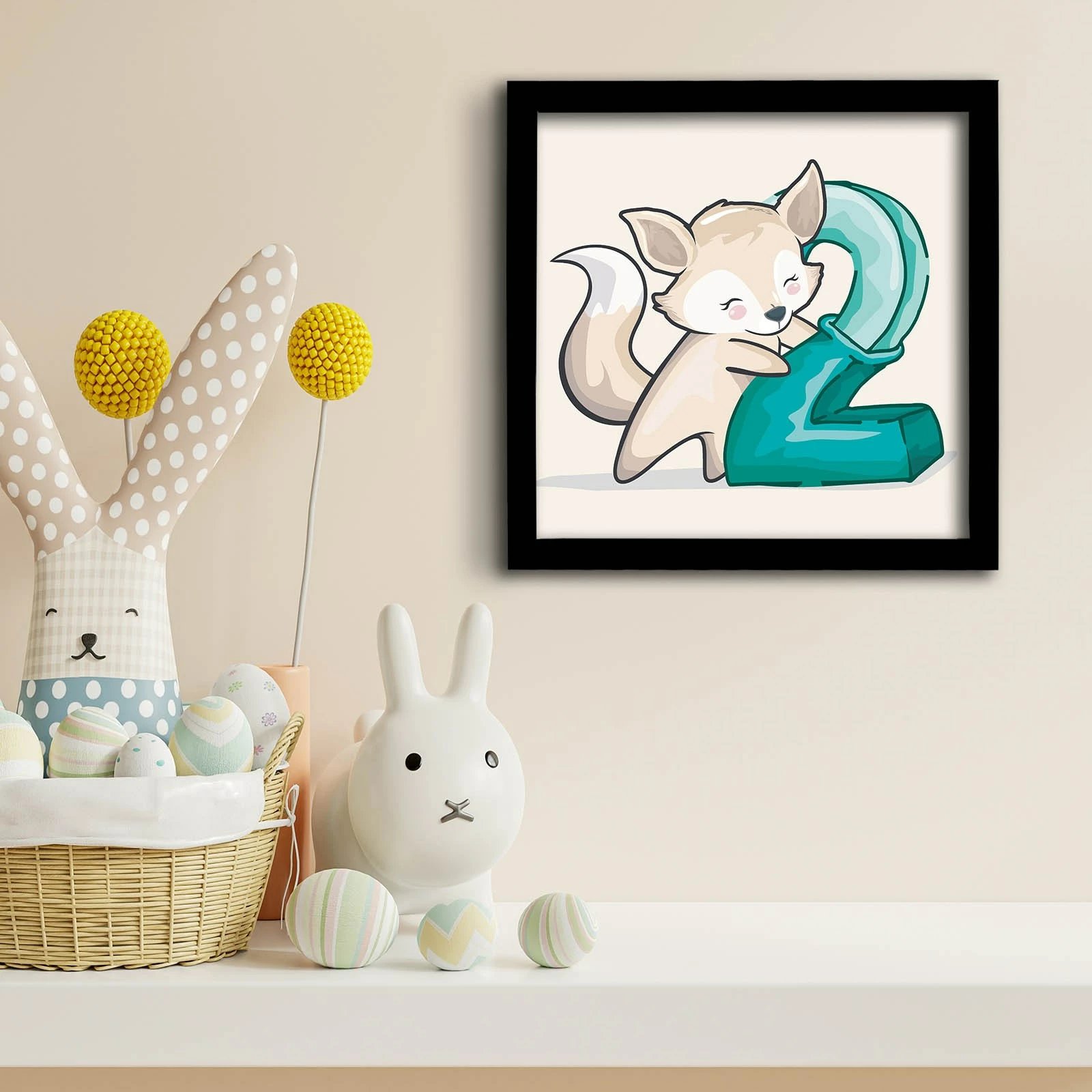 Pikturë dekorative me kornizë MDF, Wallity, 3333SCT-003, 33x33cm