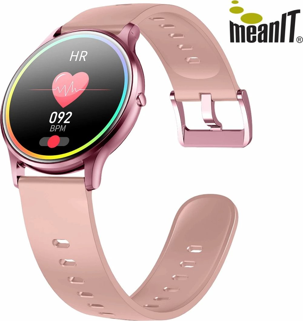 Smartwatch meanIT M33 Lady, 1.3", rozë