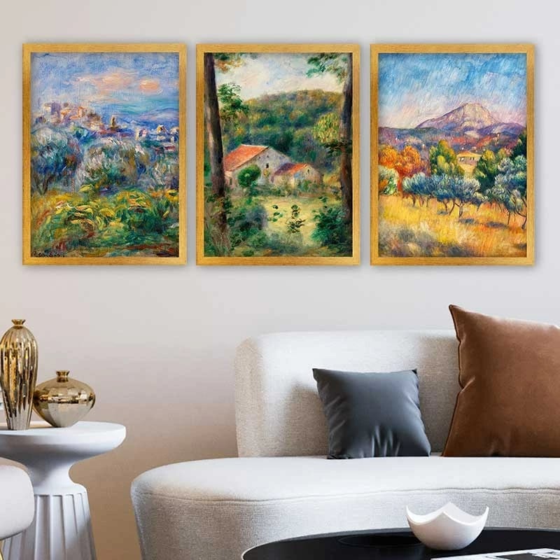 Pikturë dekorative me kornizë (3 copë), Wallity, 3AC_UN894988_3545