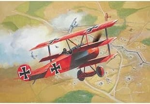 Model plastik Revell Fokker Dr.1, 1:72, për montim, pa bojëra e ngjitës