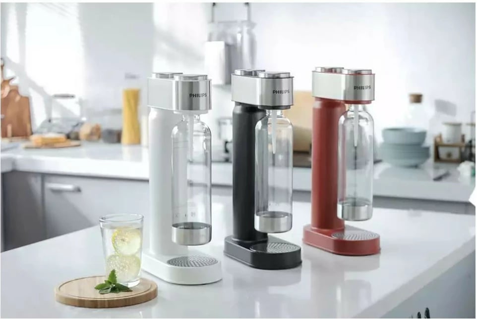 Saturator uji Philips GoZero ADD4902BK/10, 1L, inox, zi