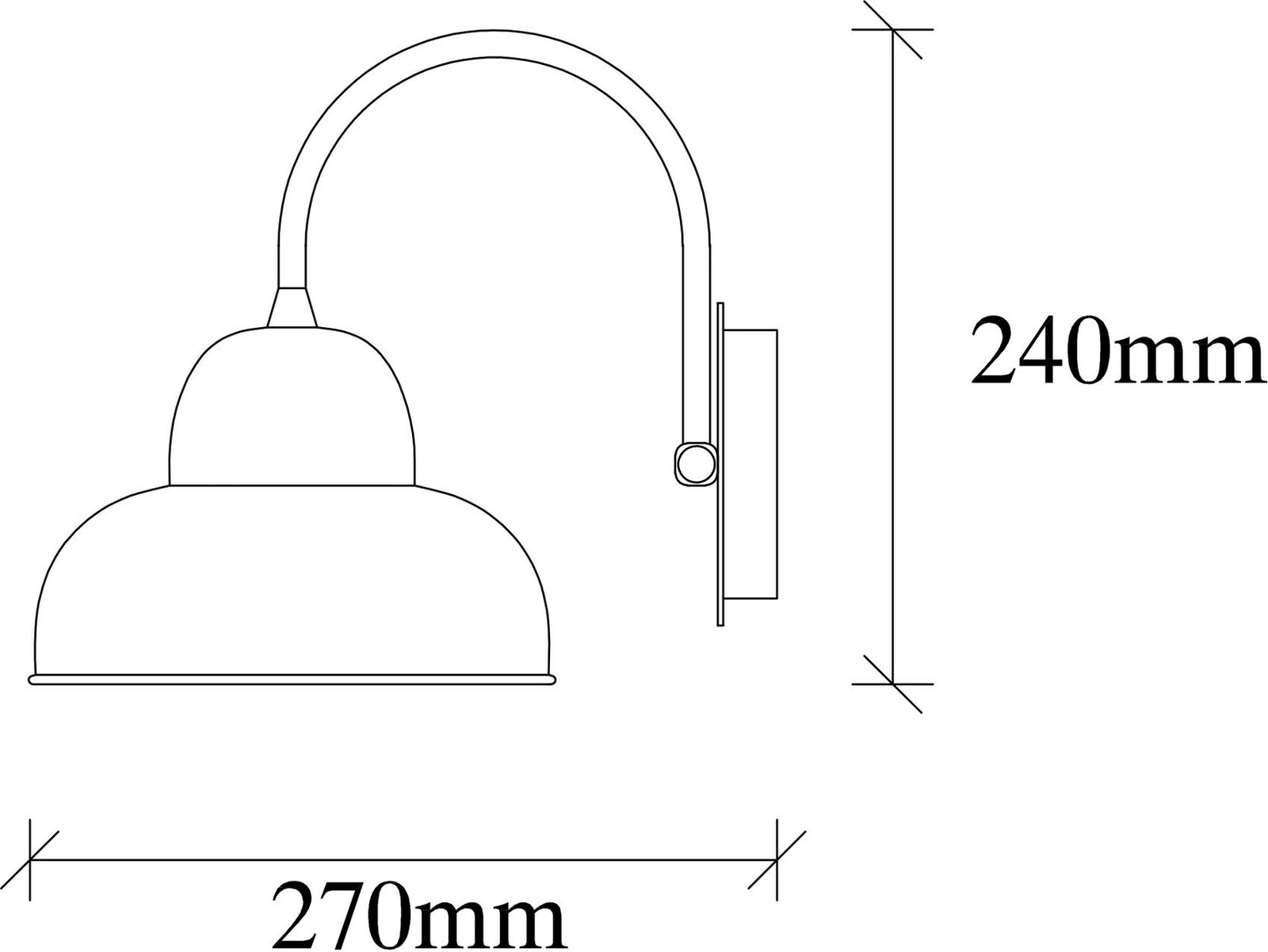 Llambë muri Opviq, Berceste, ngjyrë ari, 180VINTAGE-A Llambë muri Opviq, Berceste, ngjyrë ari, 180VINTAGE-A