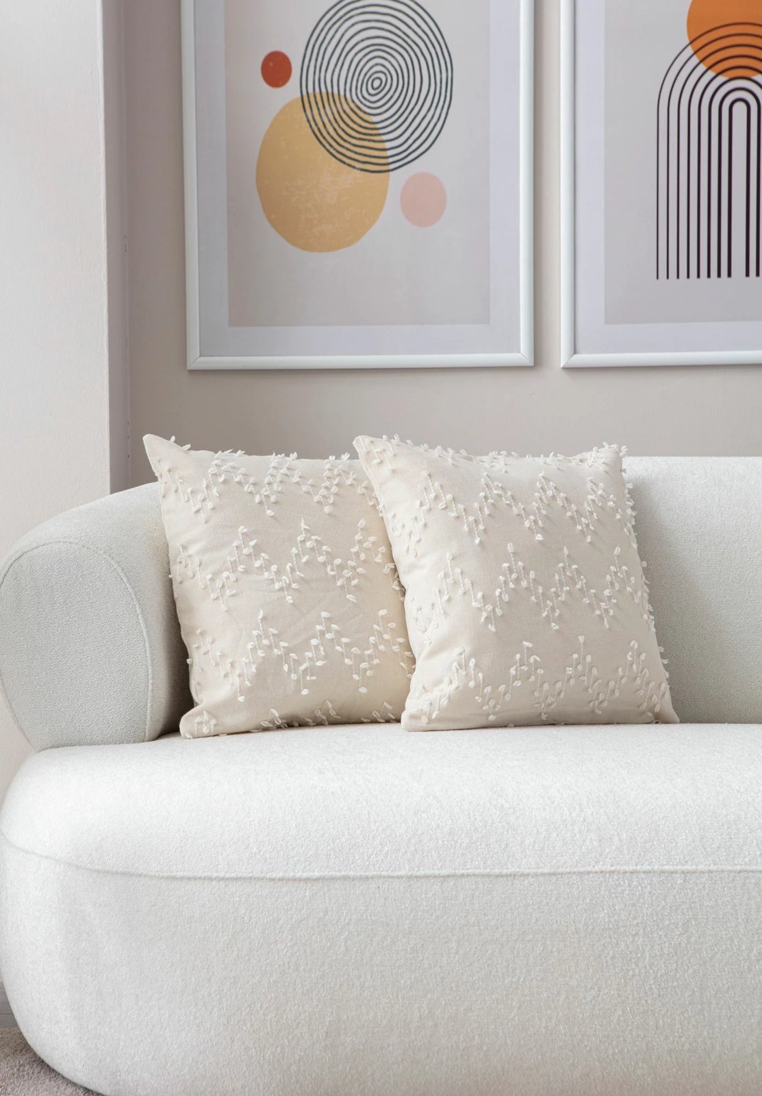 Set mbulesash për jastëkë (2 copë), krem, Evila Originals, Tuffet v4