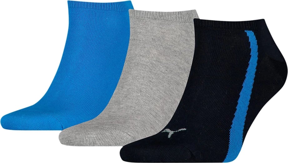 Çorape unisex Puma, të zeza/gri/blu
