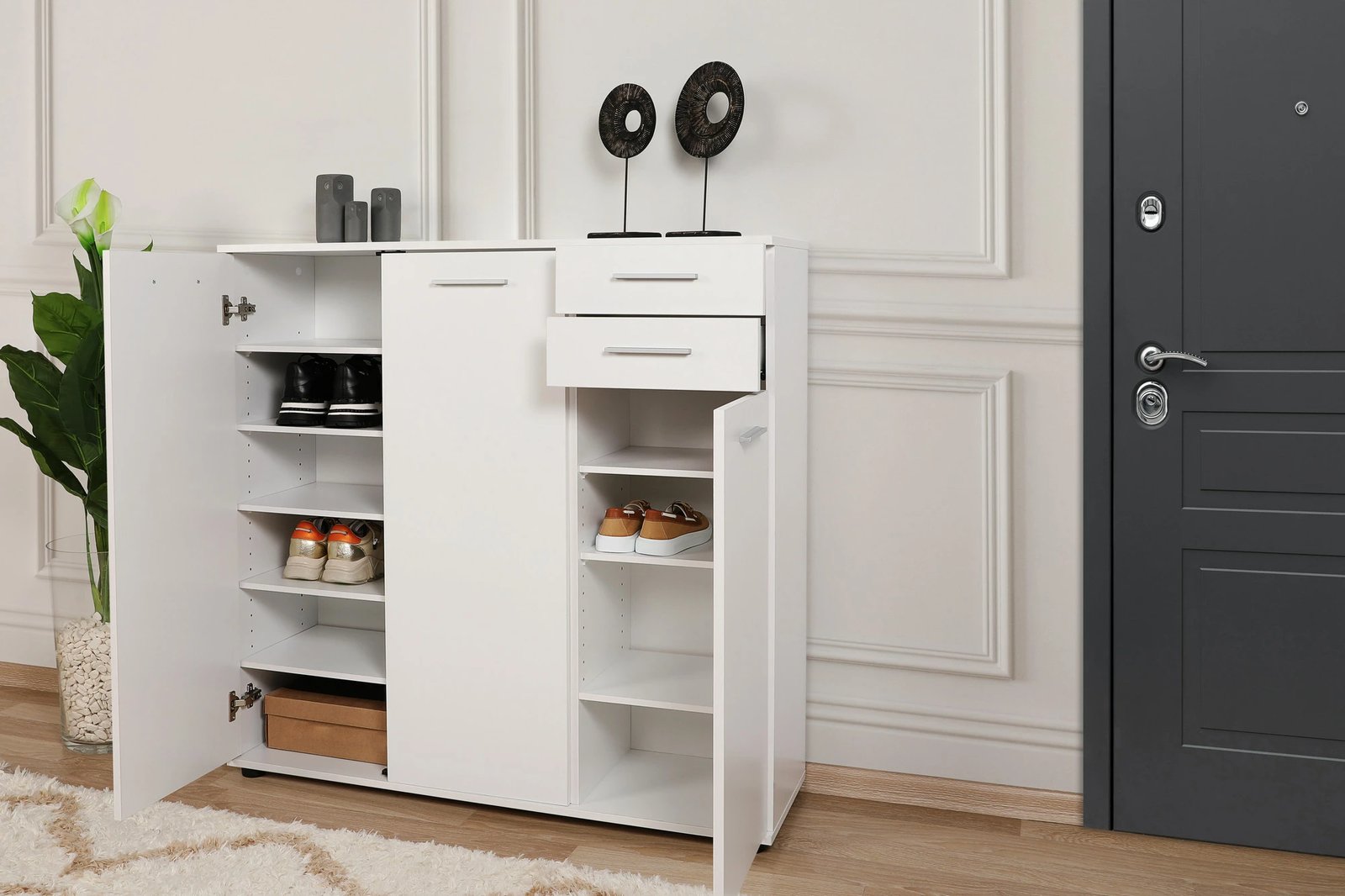 Dollap këpucësh Hanah Home, Adr-532-Bb-1, i bardhë