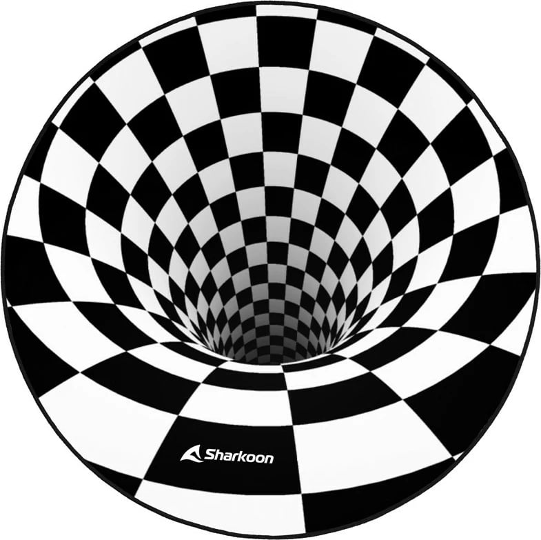 Mauspad Sharkoon SKILLER SFM12 3D Vortex, 120cm, zi/bardhë