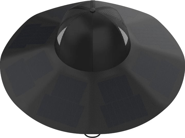 Kapelë EcoFlow Power Hat, L-XL, me panele diellore, e zezë